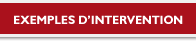 Exemples d'intervention